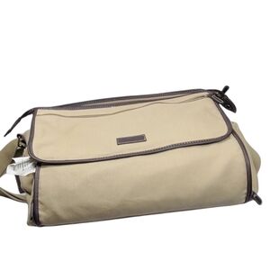 Eddie Bauer Tan Shoulder Crossbody  Diaper Bag‎ With changing Pad